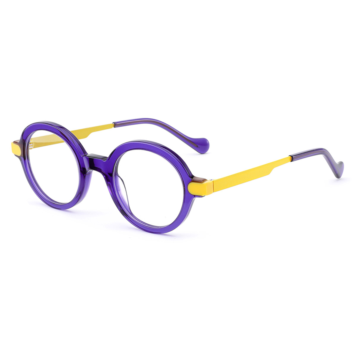 Retro Artistic Round Frame acetátové optické brýle
